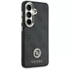Guess 4G Big Rhinestone Triangle Strap MagSafe Phone Case Set voor Samsung Galaxy S26 - zwart