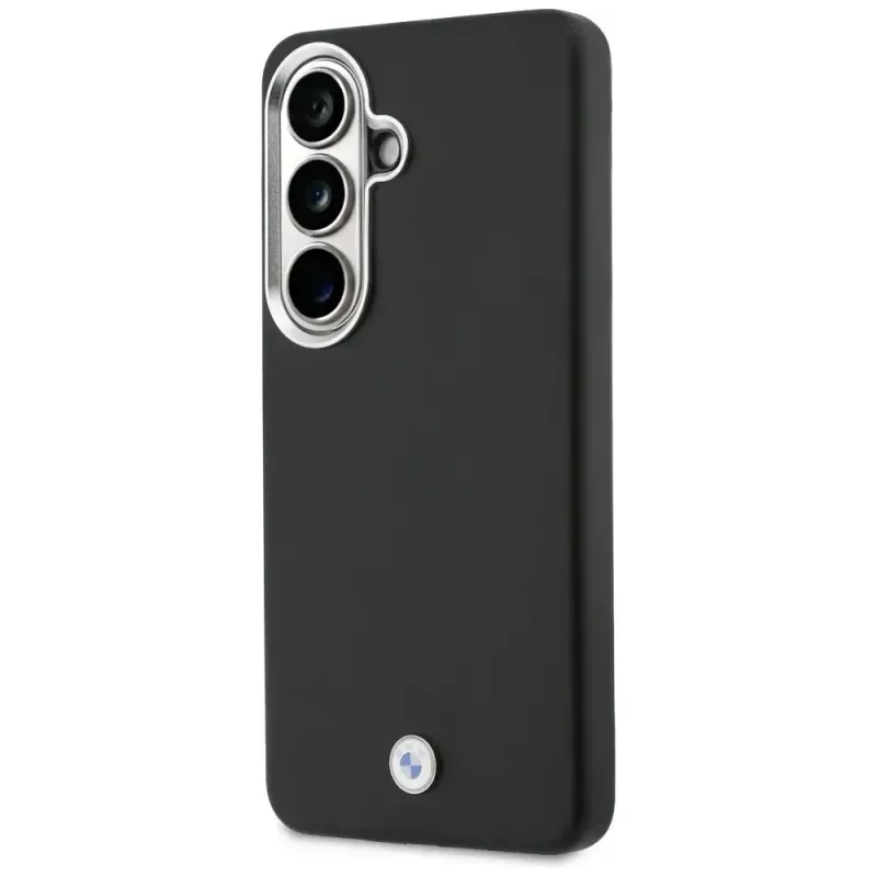 BMW Sign Metal Logo MagSafe Case voor Samsung Galaxy S26+ zwart