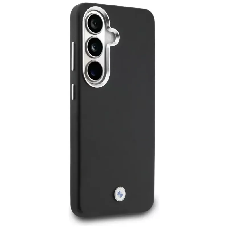 BMW Sign Metal Logo MagSafe Case voor Samsung Galaxy S26+ zwart