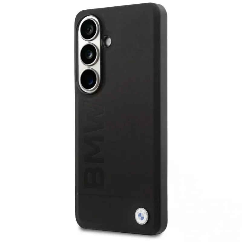BMW Leather Hot Stamp MagSafe Case voor Samsung Galaxy S26+ zwart