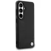 BMW Leather Hot Stamp MagSafe Case voor Samsung Galaxy S26+ zwart