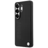 BMW Leather Hot Stamp MagSafe Case voor Samsung Galaxy S26 Ultra zwart