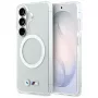 BMW IML Shockproof Metal Logo MagSafe Case voor Samsung Galaxy S26 transparant