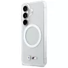 BMW IML Shockproof Metal Logo MagSafe Case voor Samsung Galaxy S26 transparant