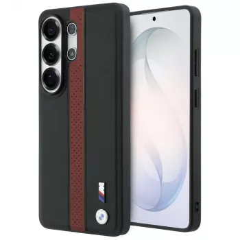 BMW Perforated Stripe Logo MagSafe Case voor Samsung Galaxy S26 Ultra rood