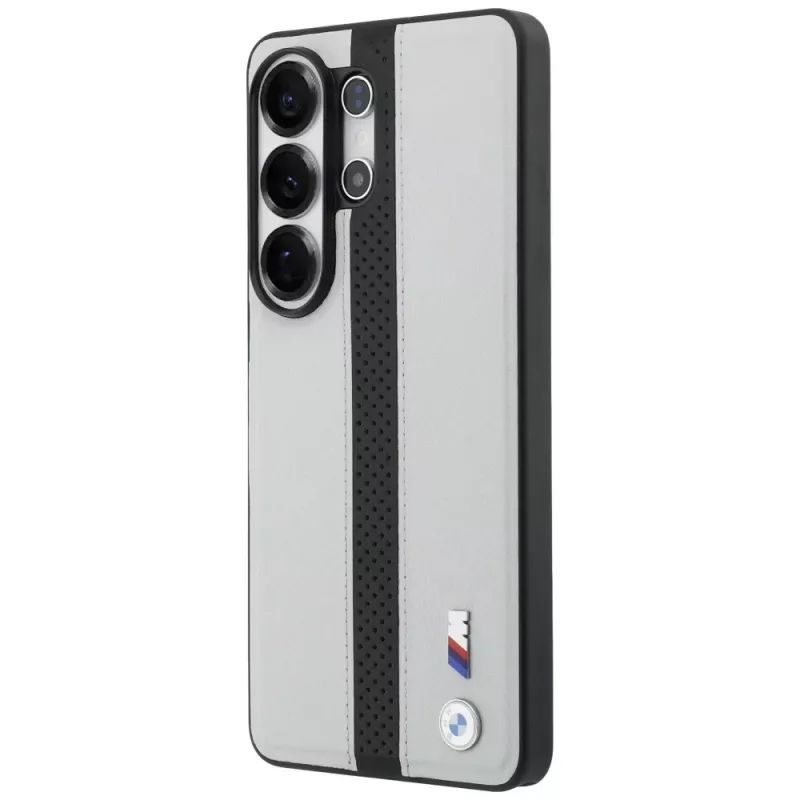 BMW Perforated Stripe Logo MagSafe Case voor Samsung Galaxy S26 Ultra grijs