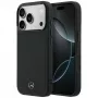 Mercedes-Benz leren Mesh with Bow Line MagSafe-hoesje voor iPhone 17 Pro Max, zwart