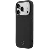 Mercedes-Benz leren Mesh with Bow Line MagSafe-hoesje voor iPhone 17 Pro Max, zwart