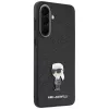 Karl Lagerfeld Fixed Glitter Ikonik Logo Metal Pin Case voor Samsung Galaxy A37 5G zwart