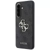 Guess Leather 4G Metal Logo Case voor Samsung Galaxy A57 5G, zwart