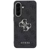 Guess Leather 4G Metal Logo Case voor Samsung Galaxy A57 5G, zwart