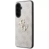 Guess Leather 4G Metal Logo Case voor Samsung Galaxy A37 5G roze