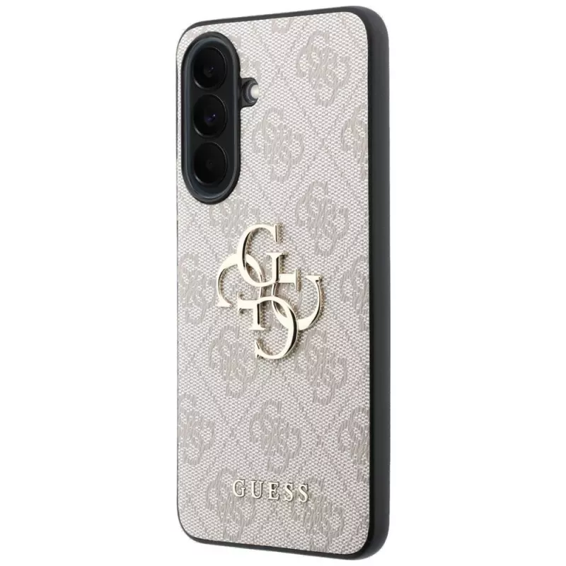 Guess Leather 4G Metal Logo Case voor Samsung Galaxy A37 5G roze