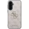 Guess Leather 4G Metal Logo Case voor Samsung Galaxy A37 5G roze