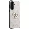 Guess Leather 4G Metal Logo Case voor Samsung Galaxy A37 5G roze