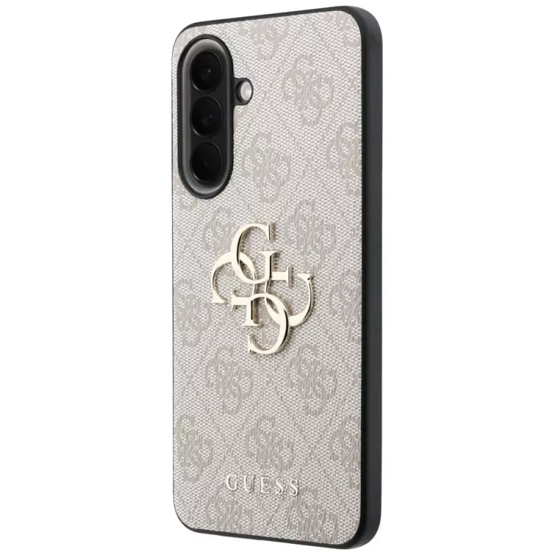 Guess Leather 4G Metal Logo Case voor Samsung Galaxy A57 5G roze