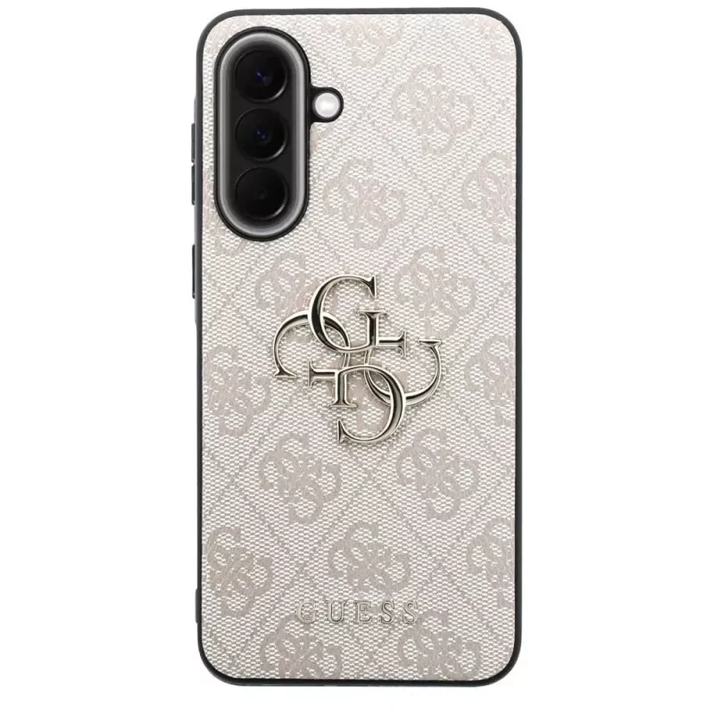Guess Leather 4G Metal Logo Case voor Samsung Galaxy A57 5G roze