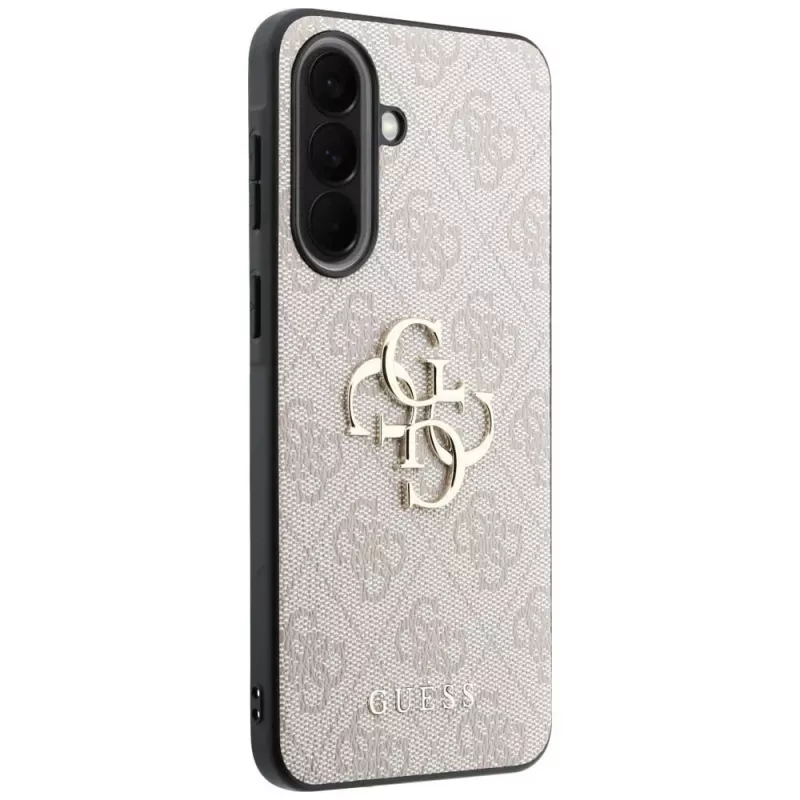 Guess Leather 4G Metal Logo Case voor Samsung Galaxy A57 5G roze