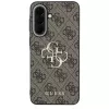 Guess Leather 4G Metal Logo Case voor Samsung Galaxy A37 5G - bruin