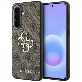 Guess Leather 4G Metal Logo Case voor Samsung Galaxy A57 5G bruin
