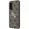 Guess Leather 4G Metal Logo Case voor Samsung Galaxy A57 5G bruin