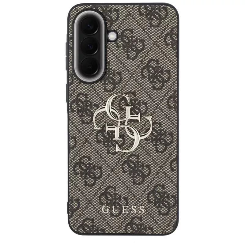 Guess Leather 4G Metal Logo Case voor Samsung Galaxy A57 5G bruin
