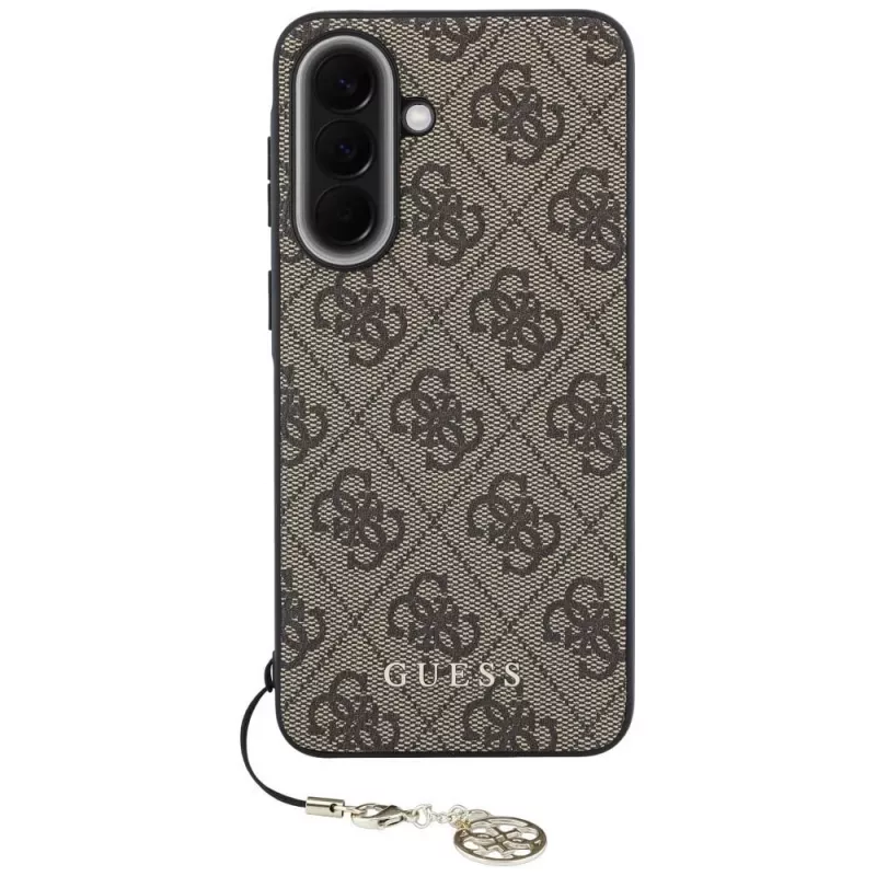 Guess 4G Charm Back Cover voor Samsung Galaxy A57 5G - bruin