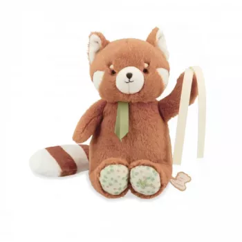 Kaloo Petit Songe rode panda muziekknuffel 20 cm cadeauverpakking