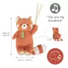 Kaloo Petit Songe rode panda muziekknuffel 20 cm cadeauverpakking