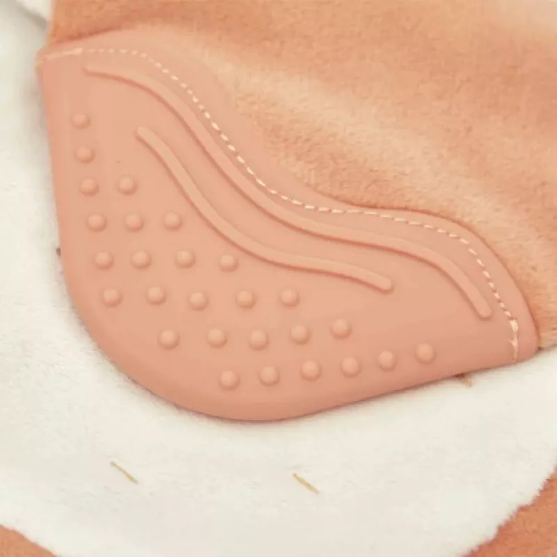 Kaloo Plume Grignoti de eekhoorn knuffeldoekje met siliconen bijtring 23 cm