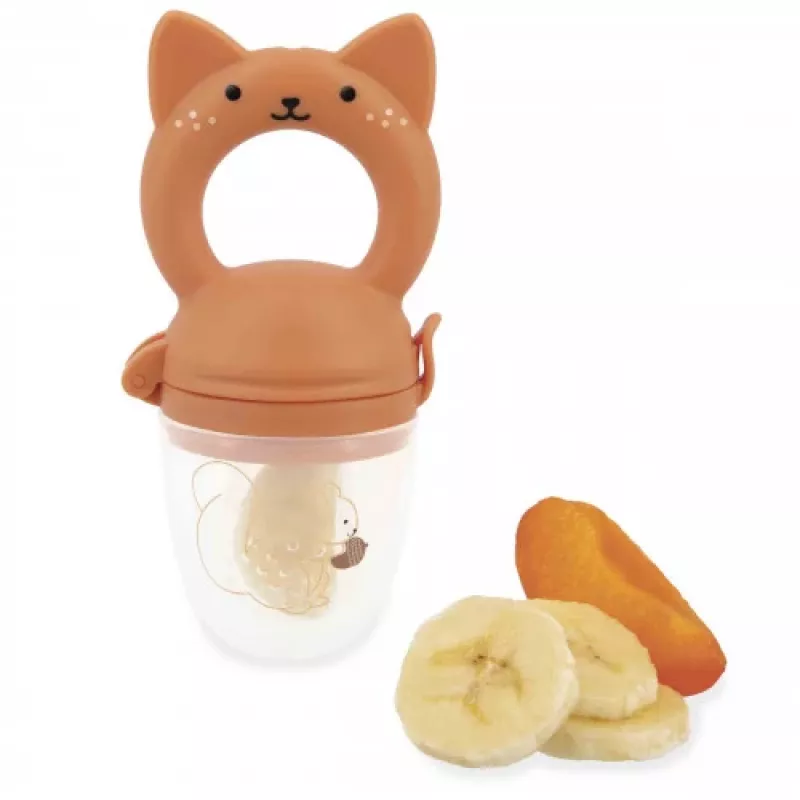 Kaloo baby cadeauset fruitbijtring + slabbetje Grignoti de eekhoorn