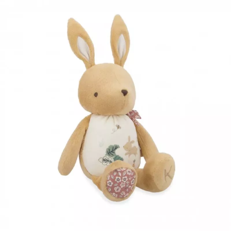 Kaloo Rustling Rabbit pluchen knuffel 28 cm in cadeauverpakking Petites Chansons collectie