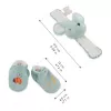 Kaloo 2-in-1 cadeauset muis (rammelaar + booties) Petites Chansons collectie