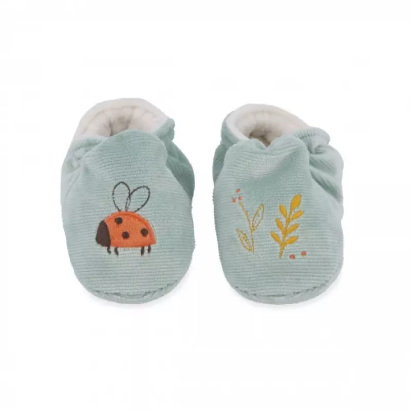 Kaloo 2-in-1 cadeauset muis (rammelaar + booties) Petites Chansons collectie