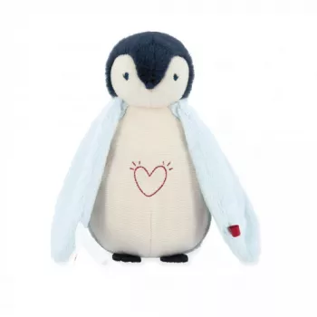 Kaloo Complices Penguin pluchen nachtlampje met 7-kleuren-LED en slaapliedjes