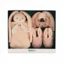 Kaloo 3-in-1 baby cadeauset konijn (knuffeldoekje + bijtring + booties) perzik Lapinoo