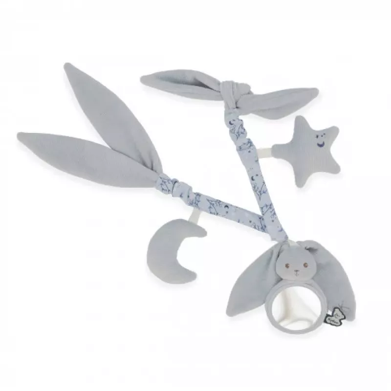 Kaloo Lapinoo Blue Rabbit kinderwagen activiteitenketting