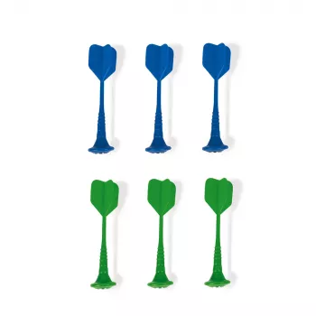 Janod magnetische dartset 6 stuks (groen en blauw)