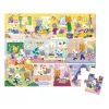 Janod puzzel in koffer dagindeling 24 stukjes 3+ made in France