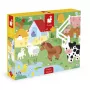 Janod Sensorische voelpuzzel Boerderij 20 stukjes 2+