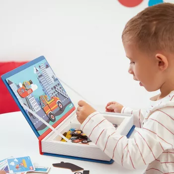 Janod Magnetibook Brandweer magnetisch creatief spelset