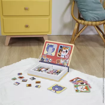 Janod Magnetibook Puzzel Animals magnetisch puzzelboek