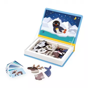 Janod Magnetibook Polar Animals magnetisch educatief speelgoed