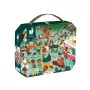 Janod Bear Family aankleedpuzzel in koffer, 54 stukjes
