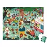 Janod Bear Family aankleedpuzzel in koffer, 54 stukjes