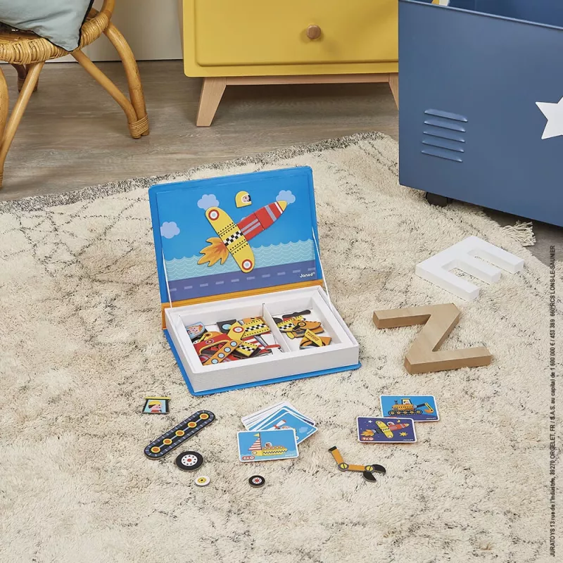 Janod Magnetibook Vehicles magnetisch activiteitenboek