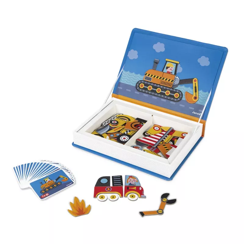 Janod Magnetibook Vehicles magnetisch activiteitenboek