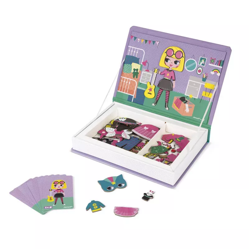 Janod Magnetibook Kostuums Meisje