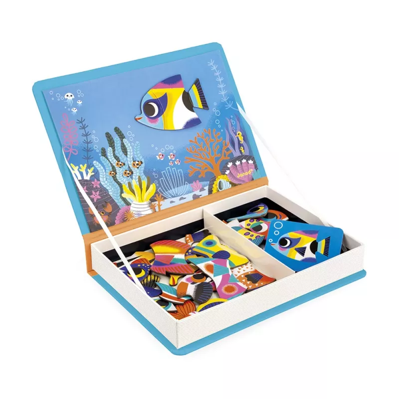 Janod Magnetibook Tropische vissen magnetisch puzzelboek 3+