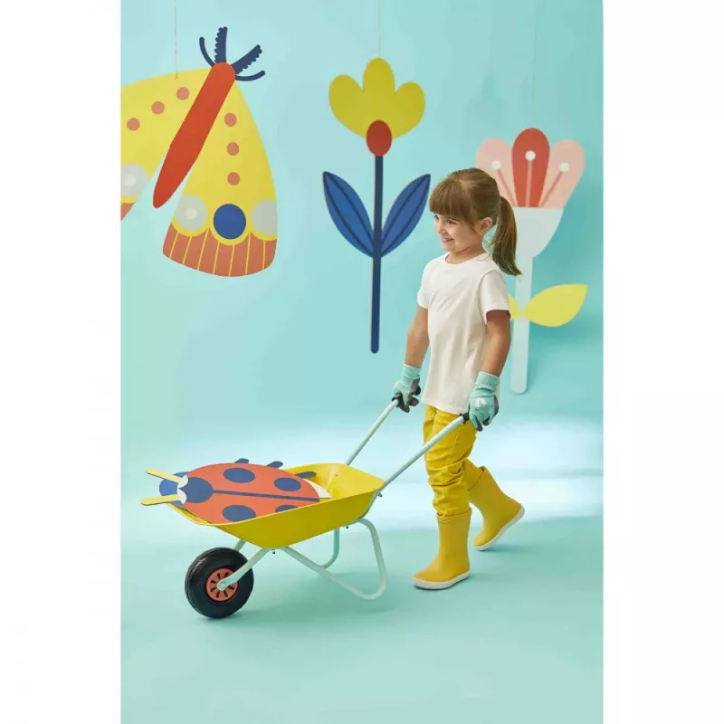 Janod Little Gardener metalen kruiwagen voor kinderen 2+